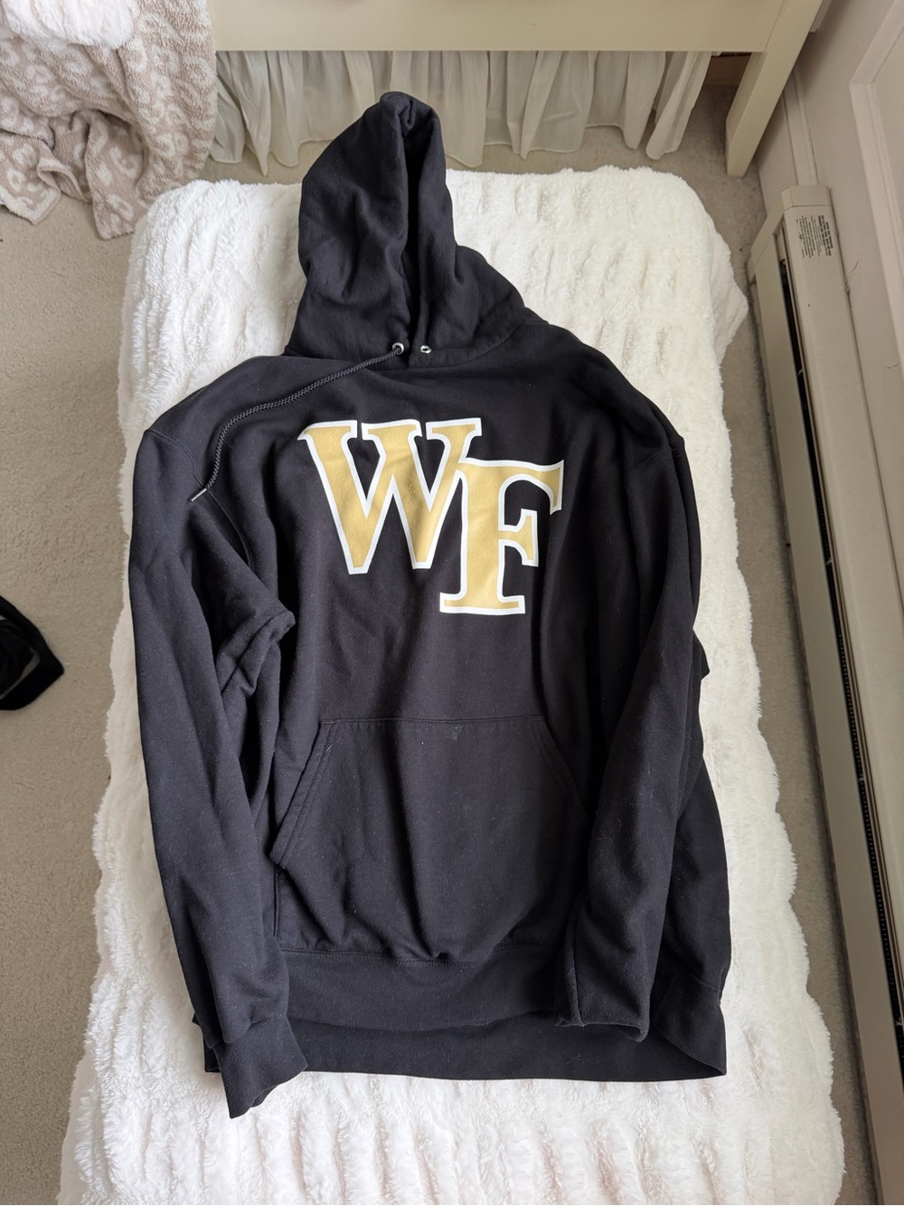 Champion Black Wake Forest University Hoodie Size XXL